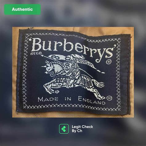 fake burberry stamp